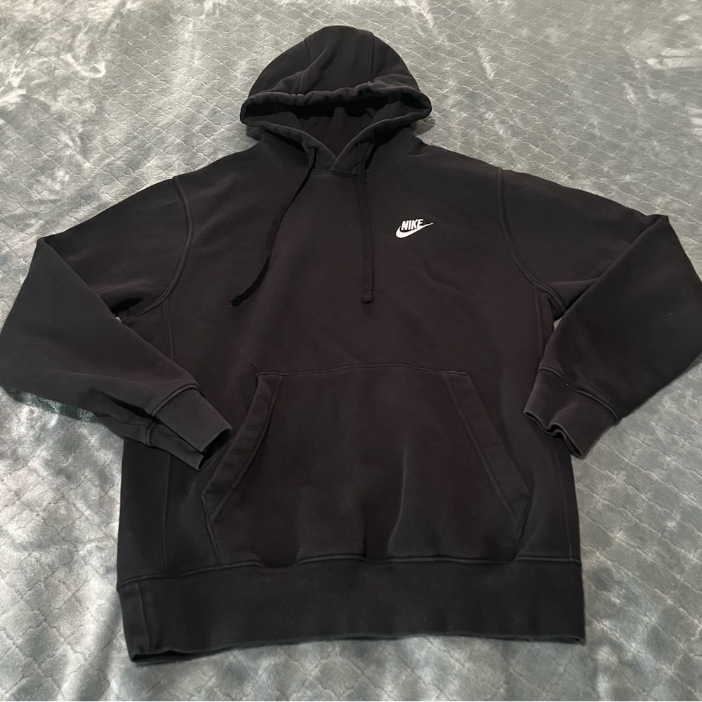 Nike Men's Hoodie in Black with White Logo